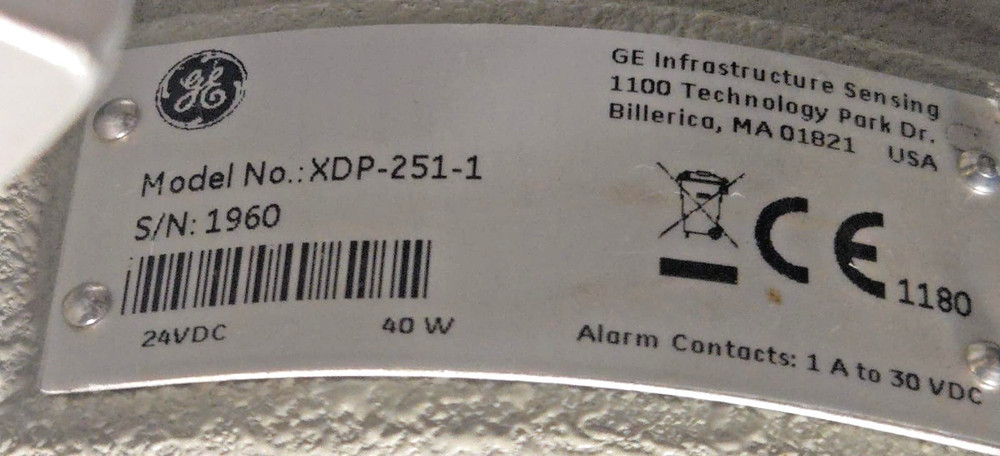 GE XDP-251-1 Explosion Proof Gas Analyzer Transmitter LCD Display 24 VDC 40 W