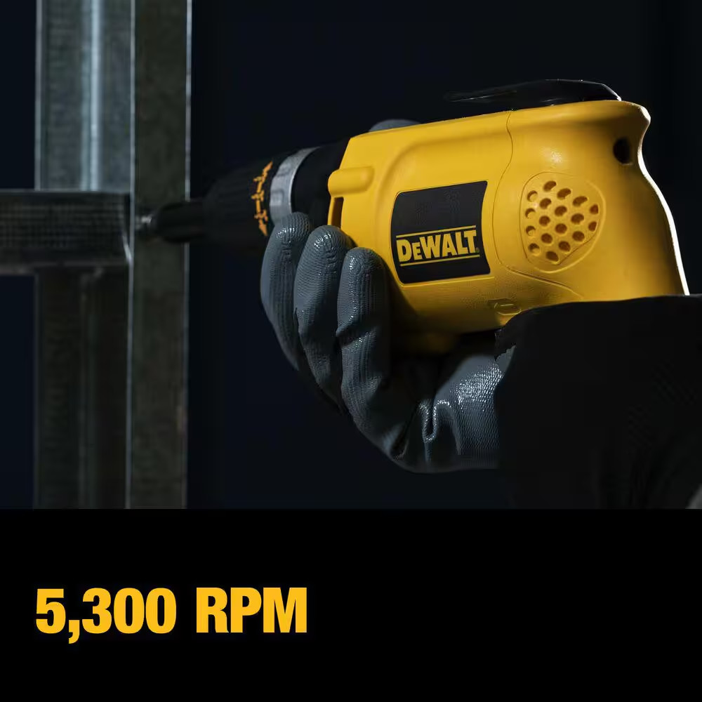 5300 RPM High-Speed Variable Speed Reversible Drywall Gun