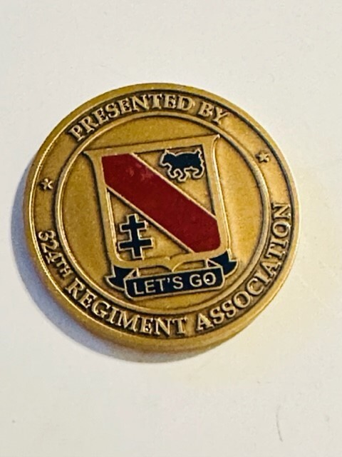 60th Anniversary 324th Regiment challenge coin