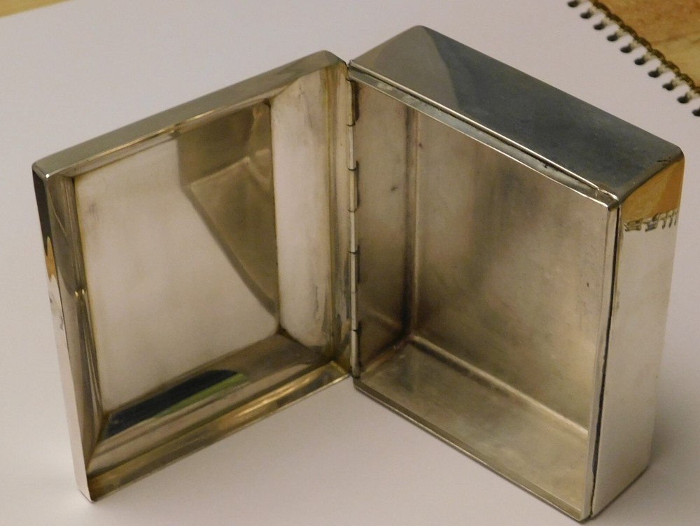 Cartier Art Deco Sterling Silver Box 152g