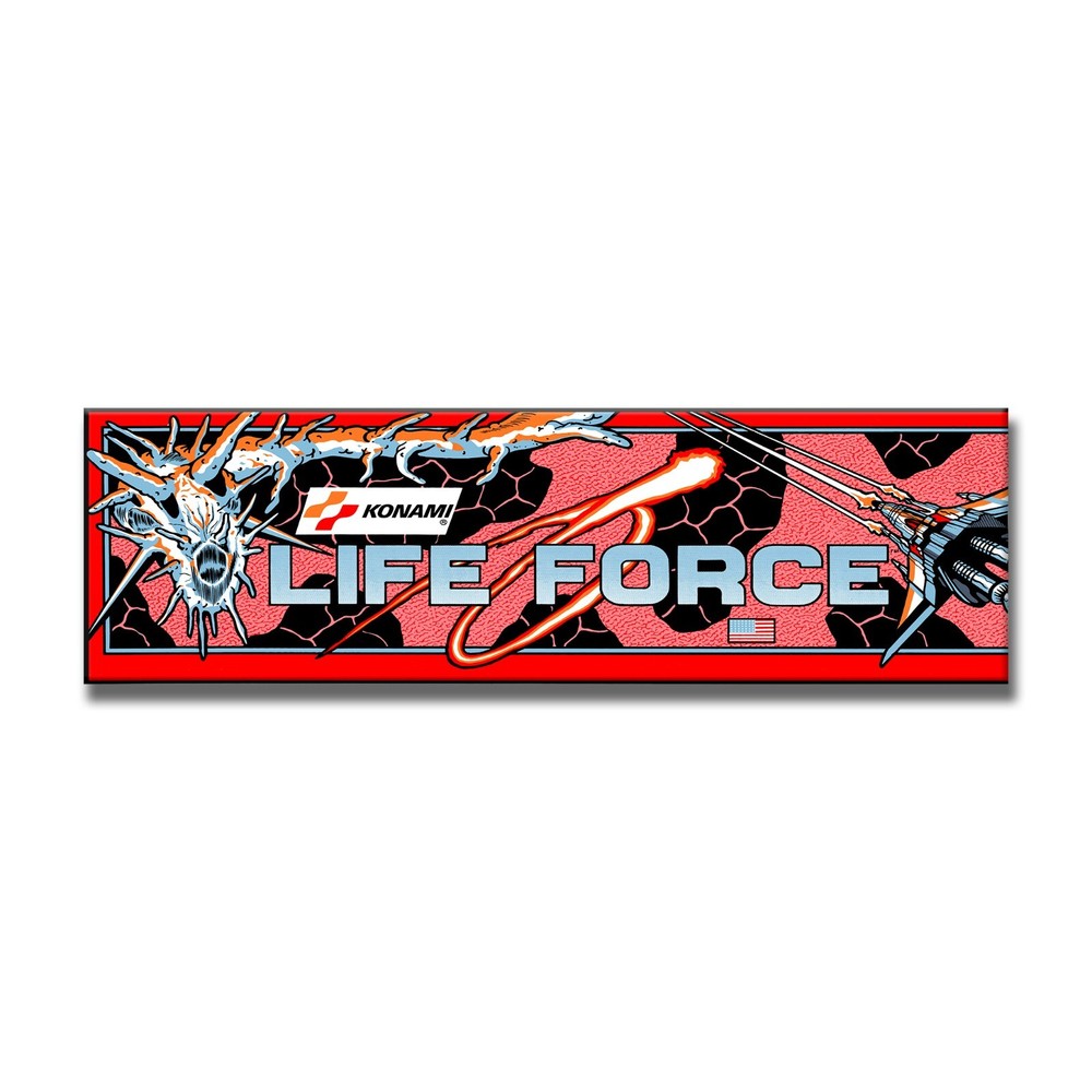 Life Force Premium Arcade Marquee Restoration Backlit Sign Insert