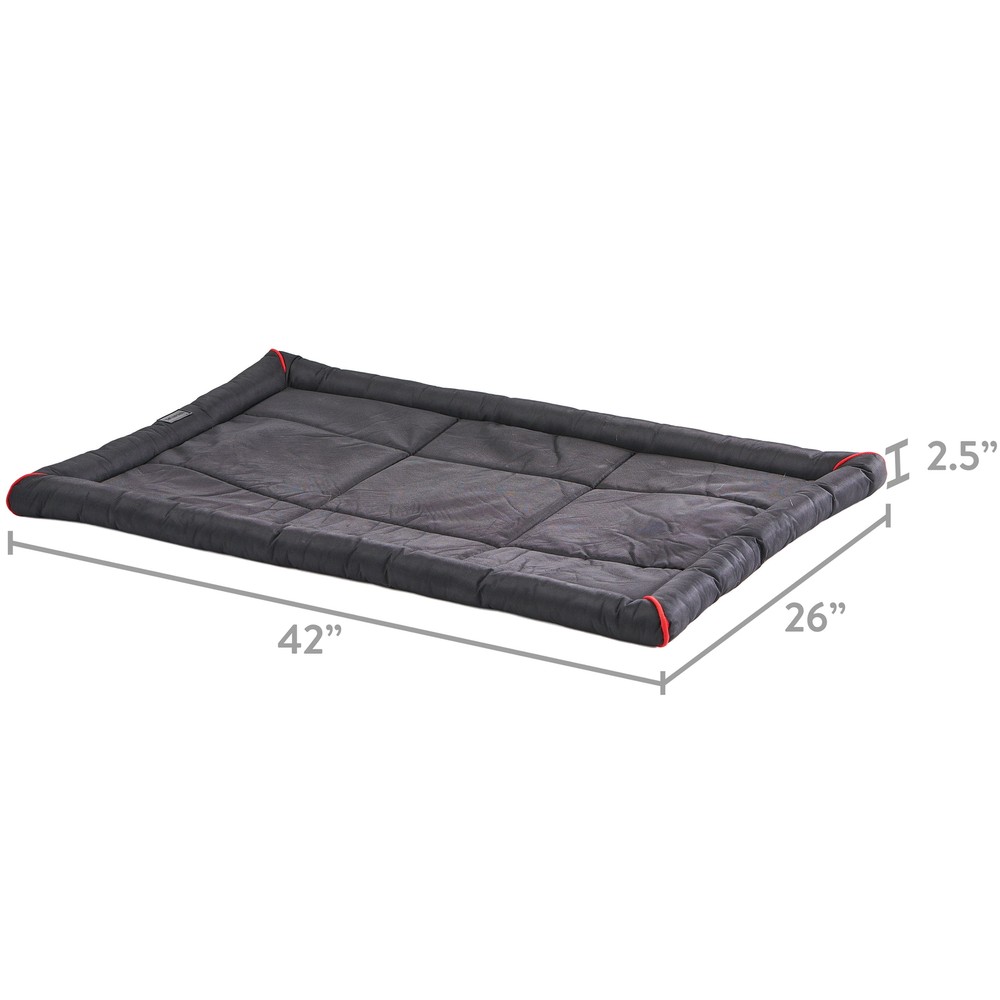 Durable & Water-Resistant Dog Crate Mat, Black, 42"