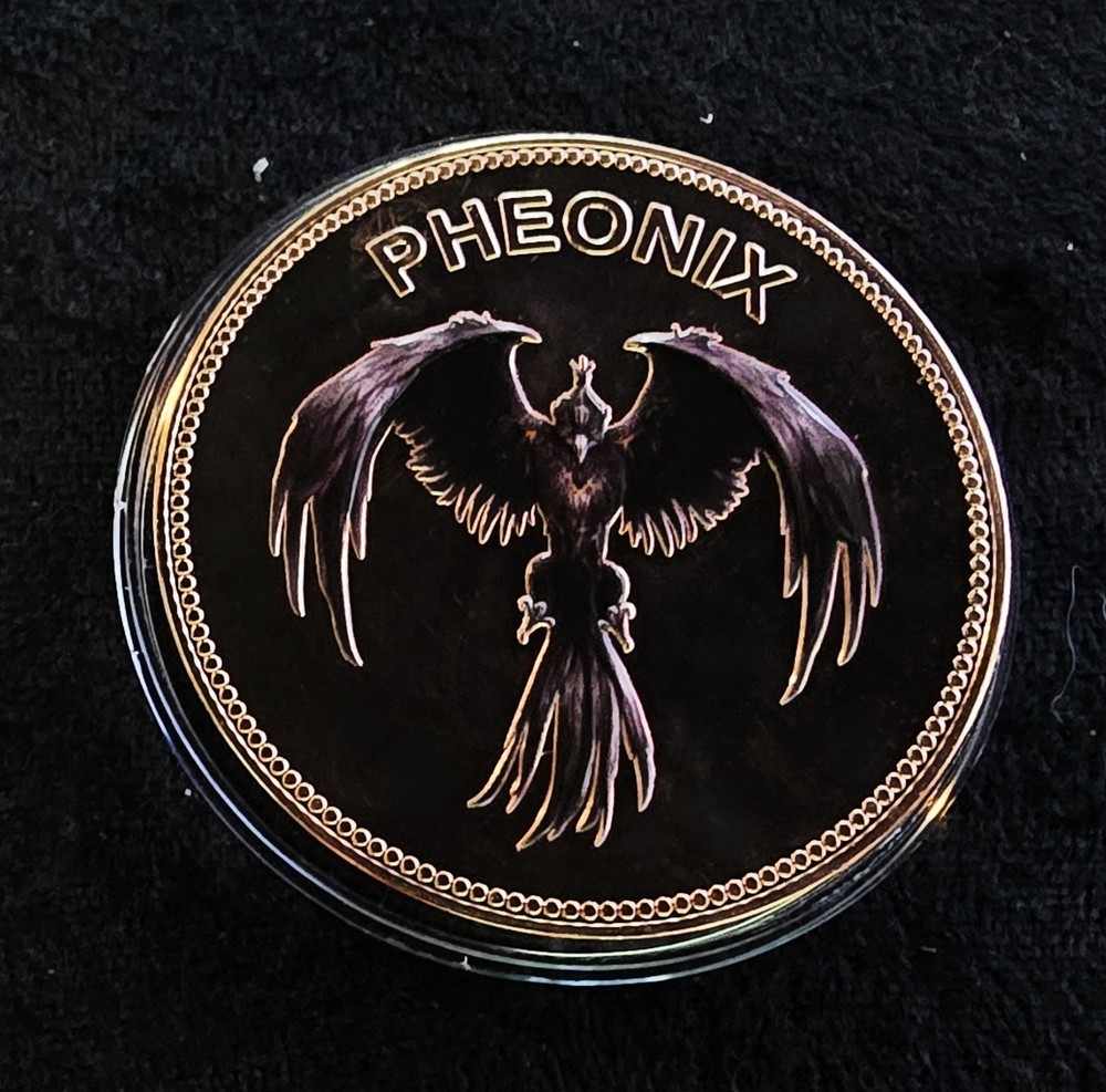 5 OZ (FIRE "EO" PHEONIX)FINAL CREATURE IN THE ORIGINAL MYTHICAL CREATURES SERIES