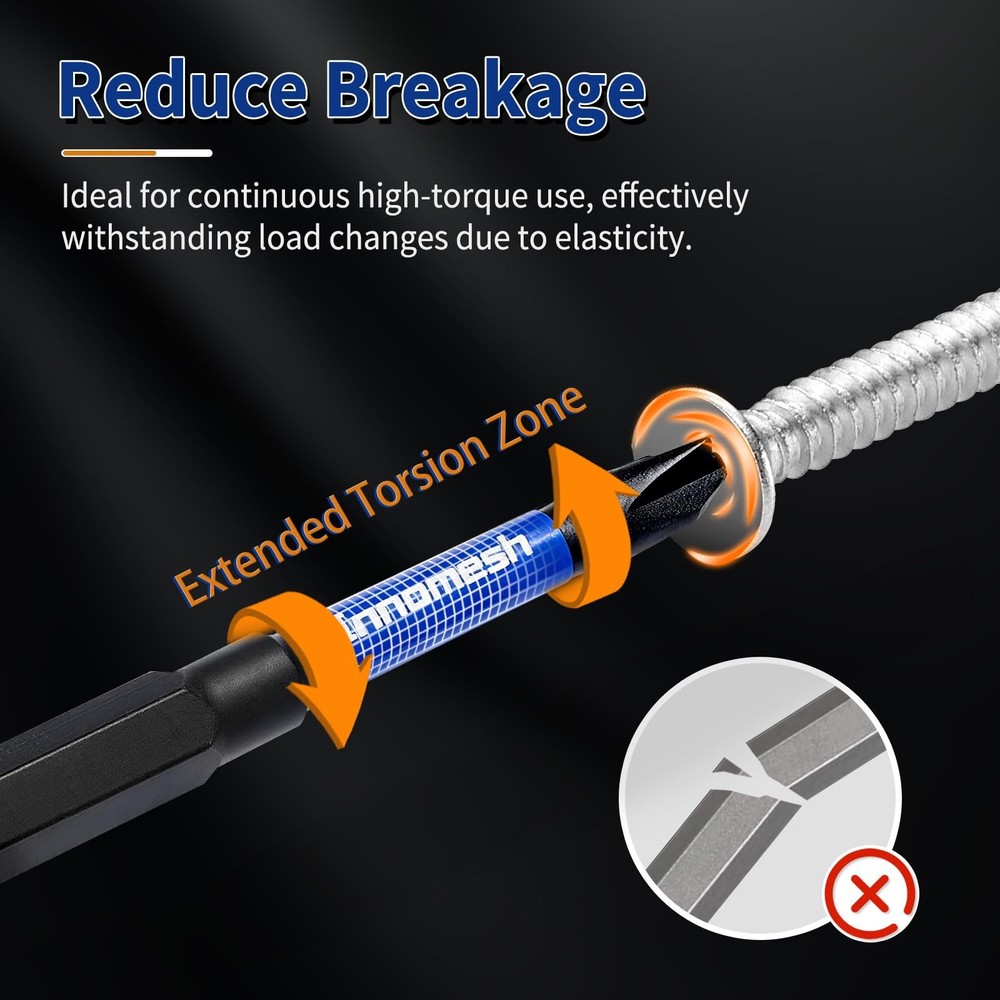 Magnetic Spanner Bit Set, 2" 6-Piece Security Bits SP4 SP6 SP8 SP10 SP12 SP14...