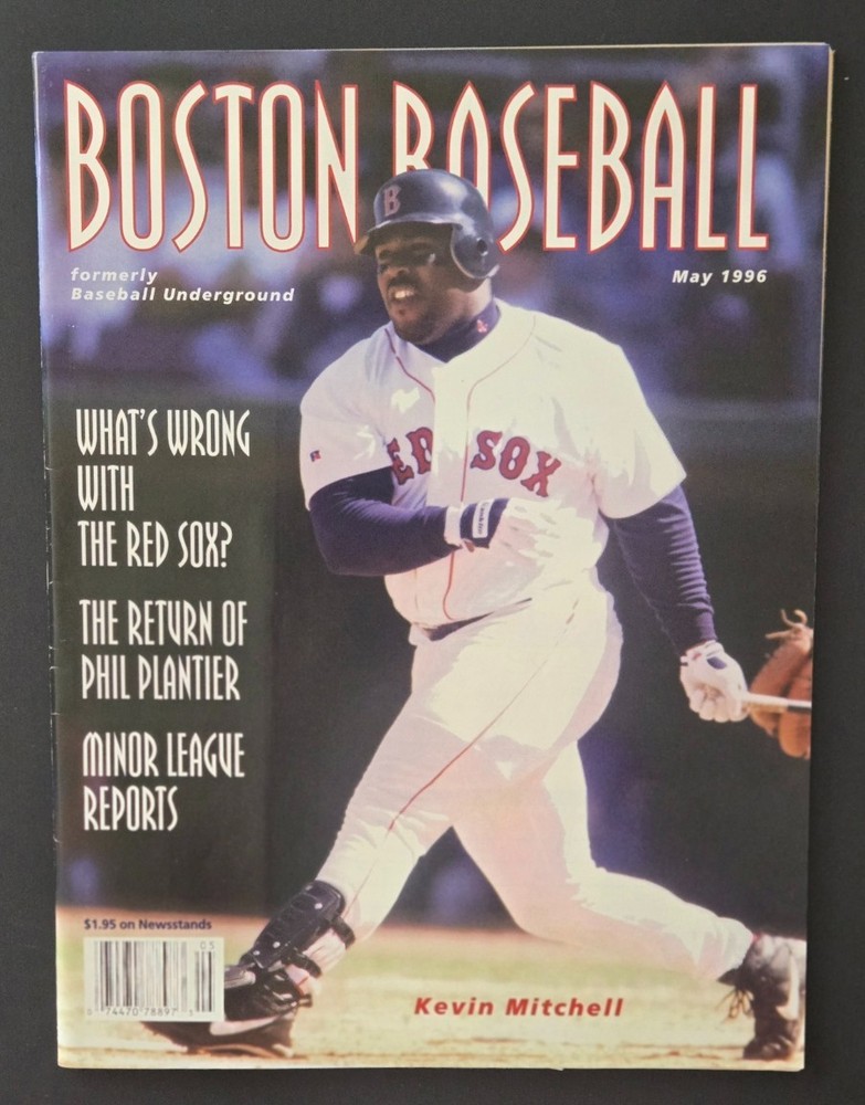1996 Boston Baseball  RED SOX vs ANGELS  MAGAZINE PROGRAM  Kevin Mitchell  NM