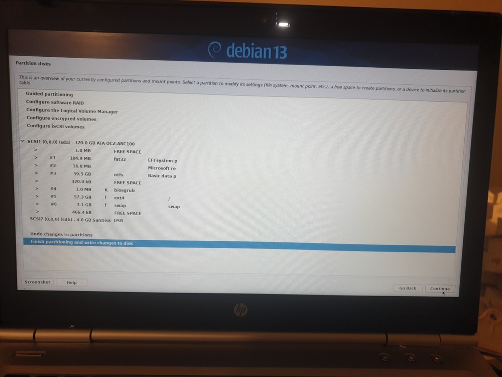 Linux Debian V13.3.0, 64-bit, Bootable Install USB Flash Drive