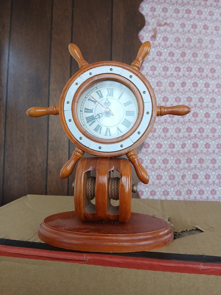 Ship Wheel Clock
