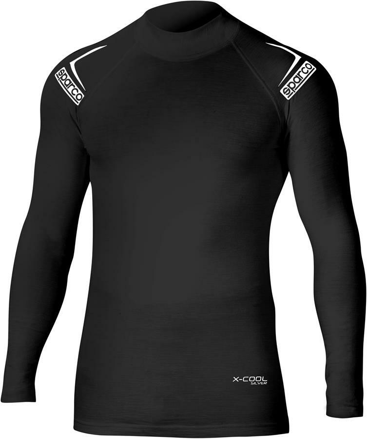 FIA Sparco Shield Tech X-Cool Black Underwear Pullover Golf