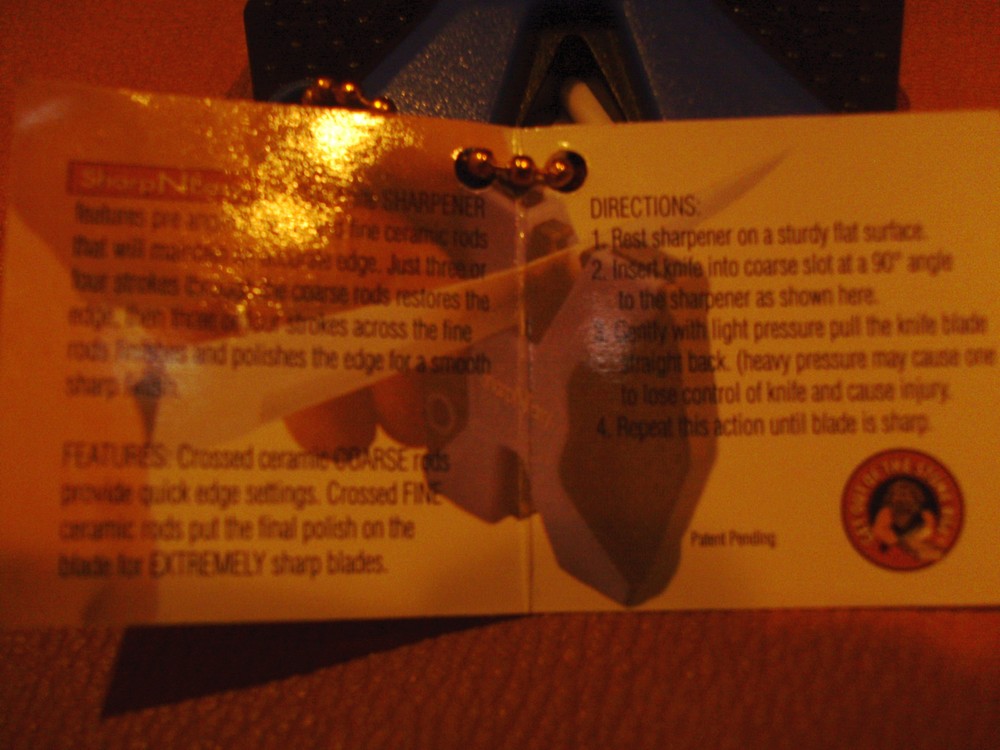 TWO-STEP KNIFE SHARPENER-NEW