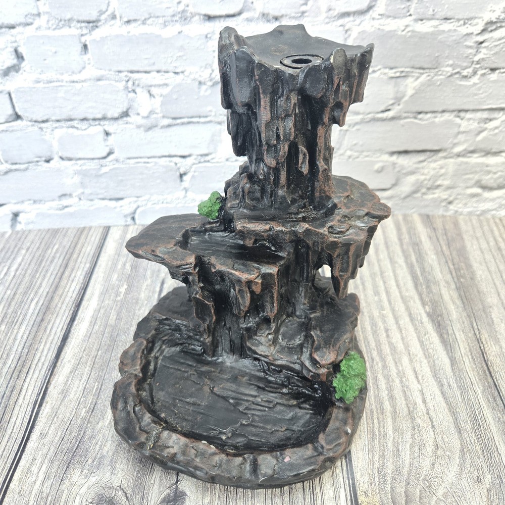 Vintage Resin Backflow Incense Burner Holder Waterfall