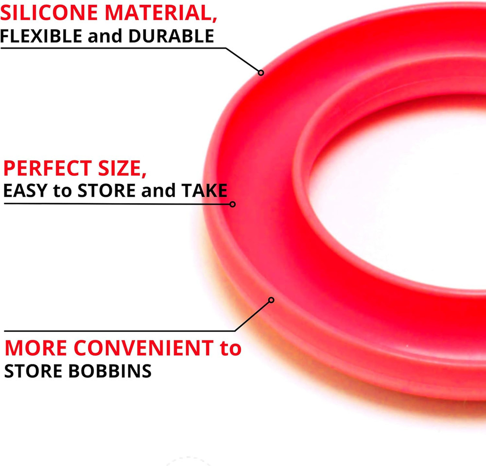 4PCS Bobbin Holder Set – Organizer for Sewing Thread Machine Bobbins Case wit...