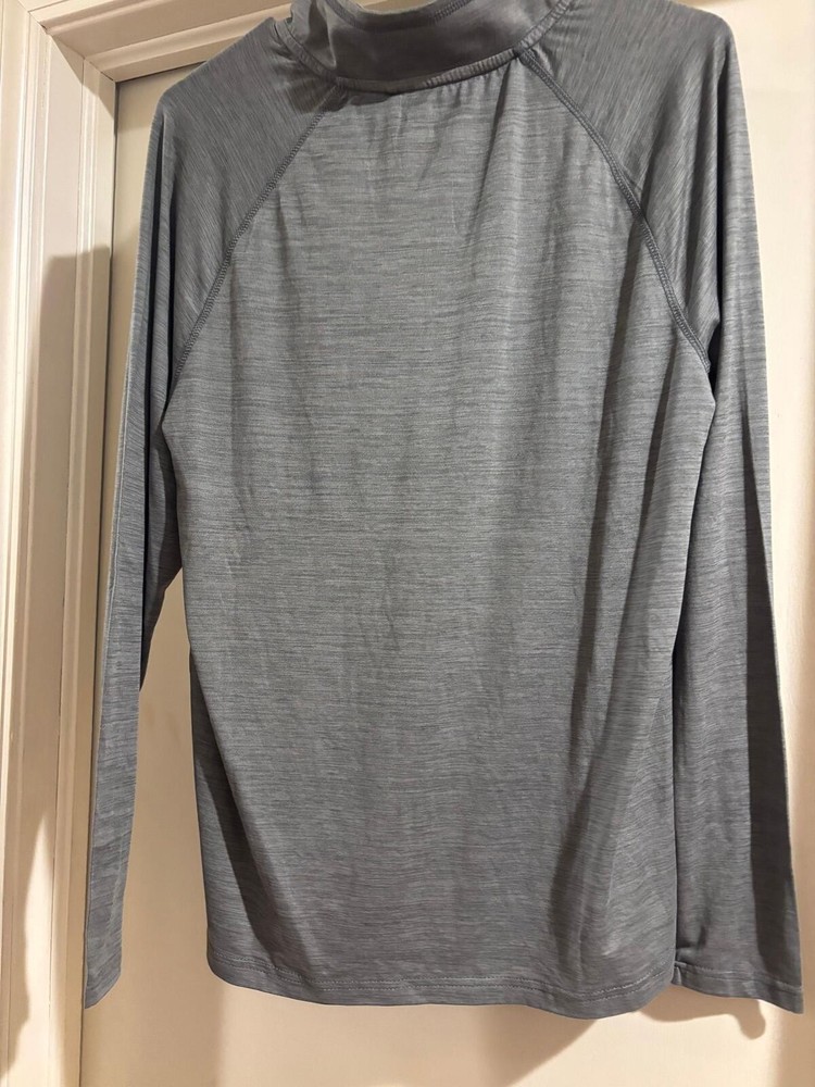 Motion Charcoal 1/4 Zip Pullover Lightweight Active Top Small