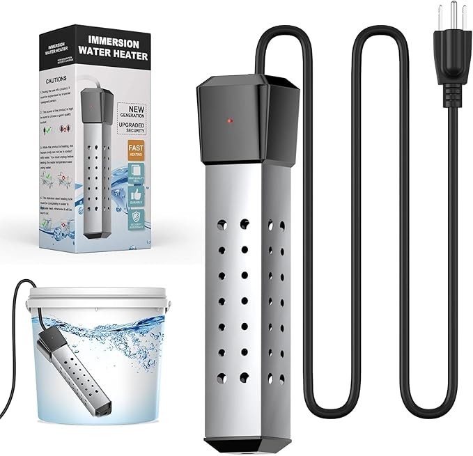 Immersion Water Heater 2000W 110V Stainless Steel