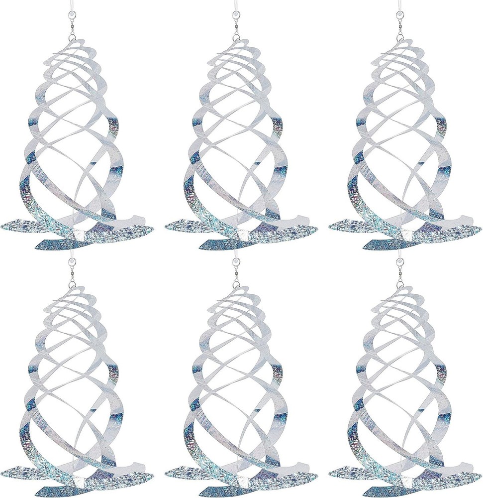 Reflective Mylar Bird Deterrent Spinners, 6 Pack - Protect Your Garden Elegantly