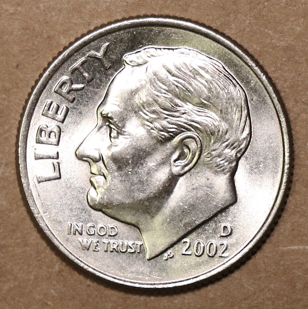 2002 D Roosevelt Dime BU