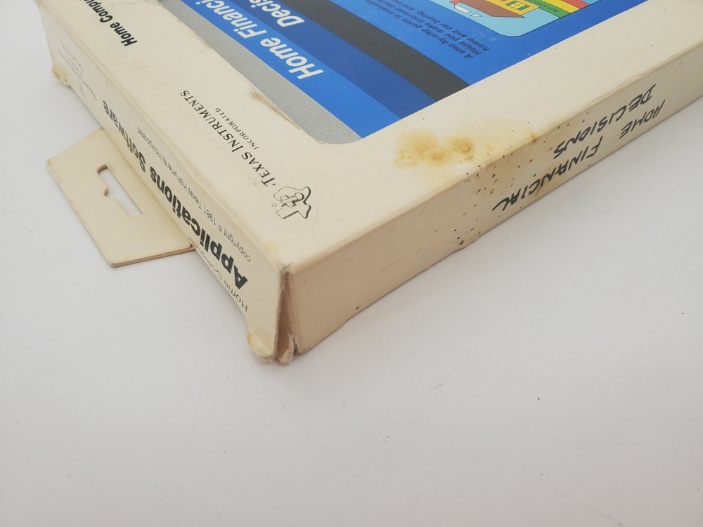 Texas Instruments Computer Software TI-99 Home Financial Decisions Tested