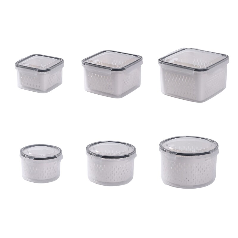 Drain Basket Convenient Refrigerator Storage Container for Everyday Use