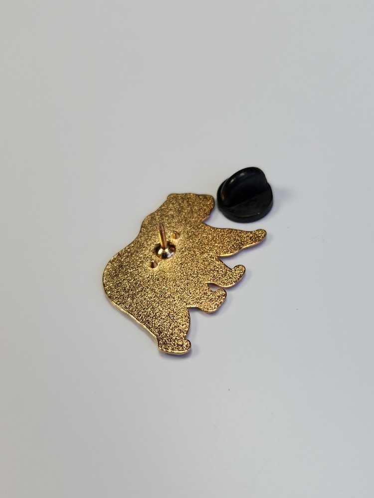 Walking Bear Lapel Pin Wilderness Scene