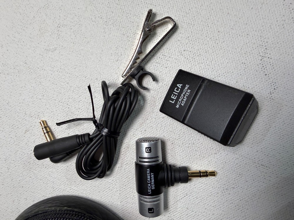 LEICA LEITZ WETZLAR 14634 Microphone adapter Mic Set with Case (1)