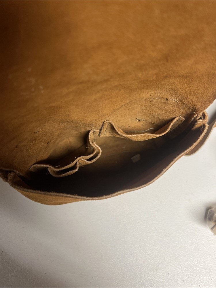 Vtg Leather Bag Muzzleloaders Horn Starter Lot Extras