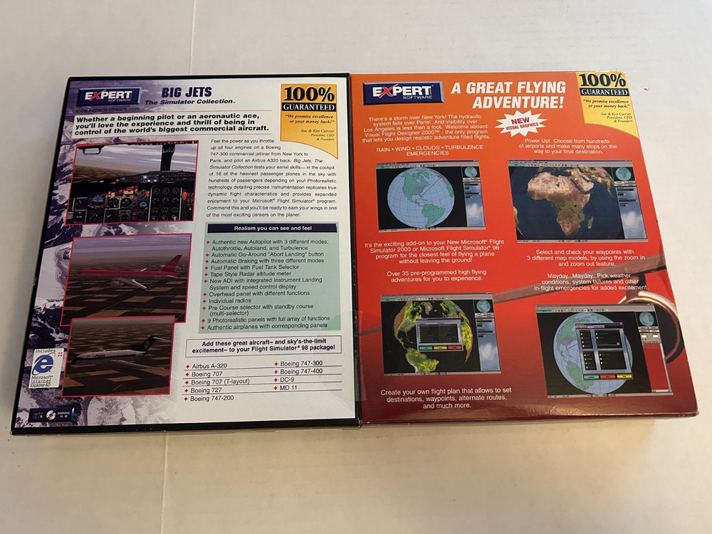 Microsoft Flight Simulator 98 Expansions - Visual Flight Designer 2000/ Big Jets