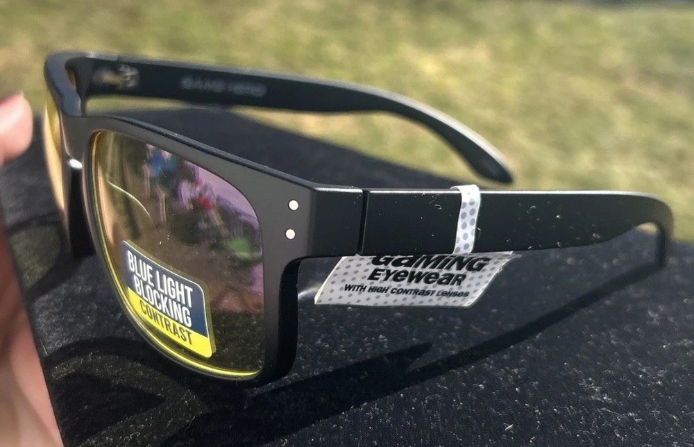 Gaming Glasses With Blue Light Blocking High Contrast Lenses Computer Game Case