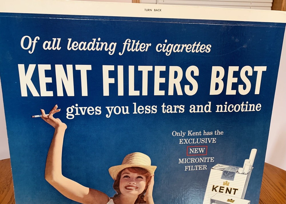 Kent cigarette Litho easel back
