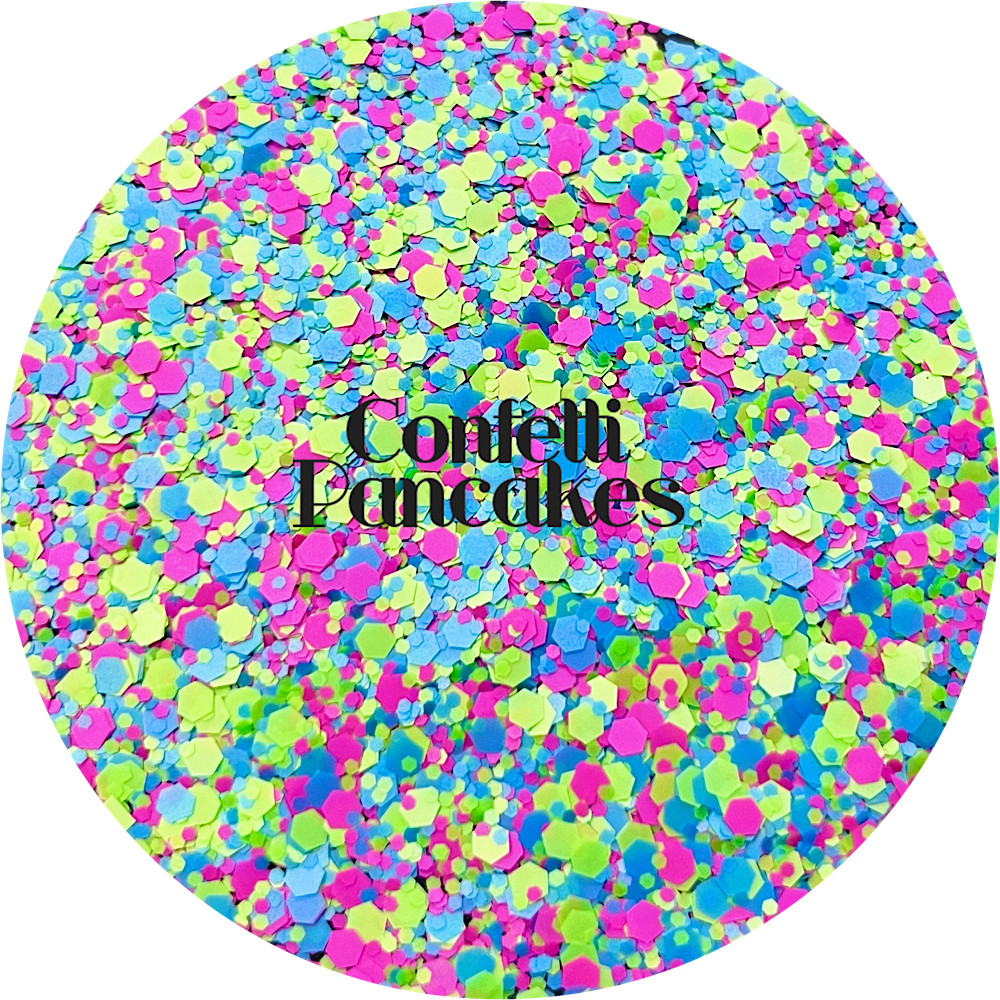 Premium Polyester Glitter - Pink Green Blue Mix