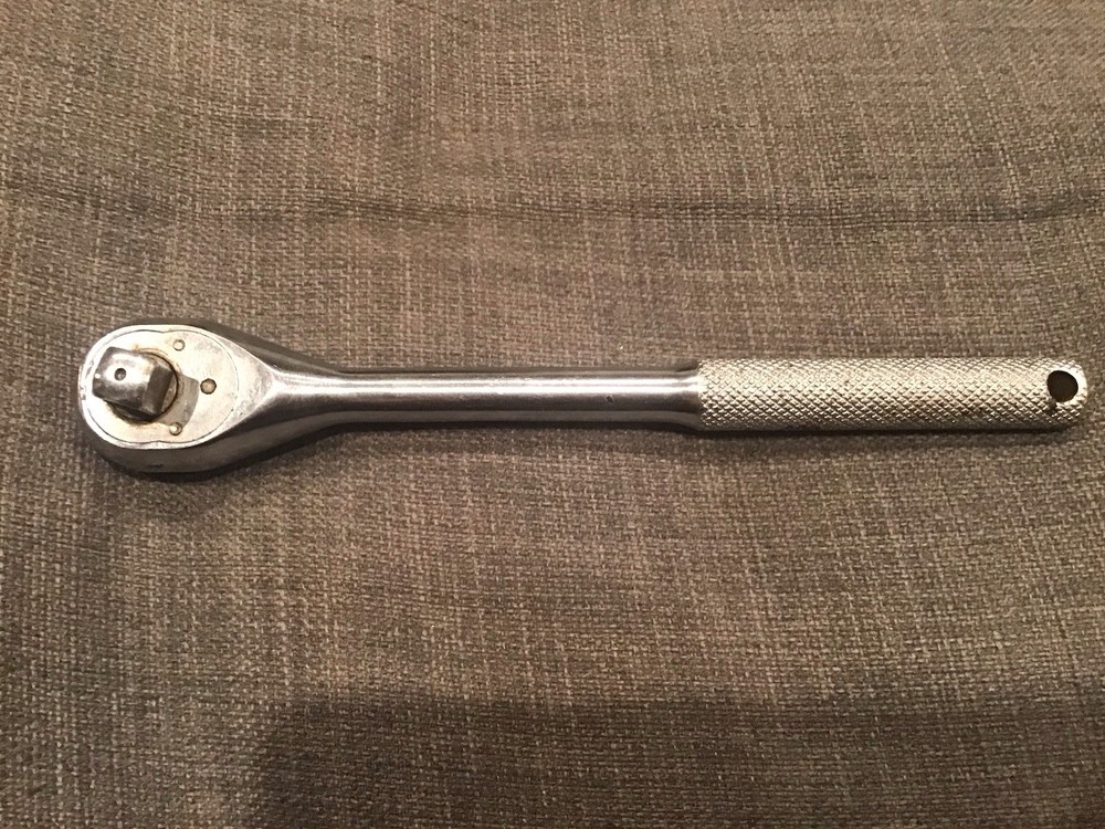 JENSEN TOOLS 1/4" PUSH BUTTON RELEASE ROUND HEAD RATCHET MADE IN USA 5”