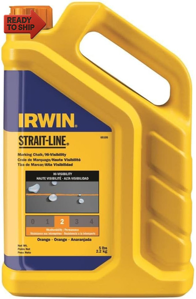 Irwin 5 Lb Orange Chalk Hi-Vis