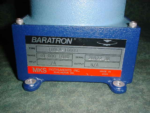 MKS Baratron Sensor - 310CA-10000 (20429-G1)