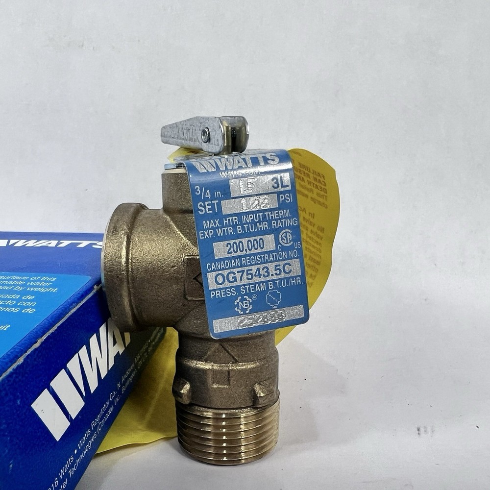 Watts 0121327 3/4” LF3L Poppet Type Pressure Relief Valve LF3L-100 100 PSI