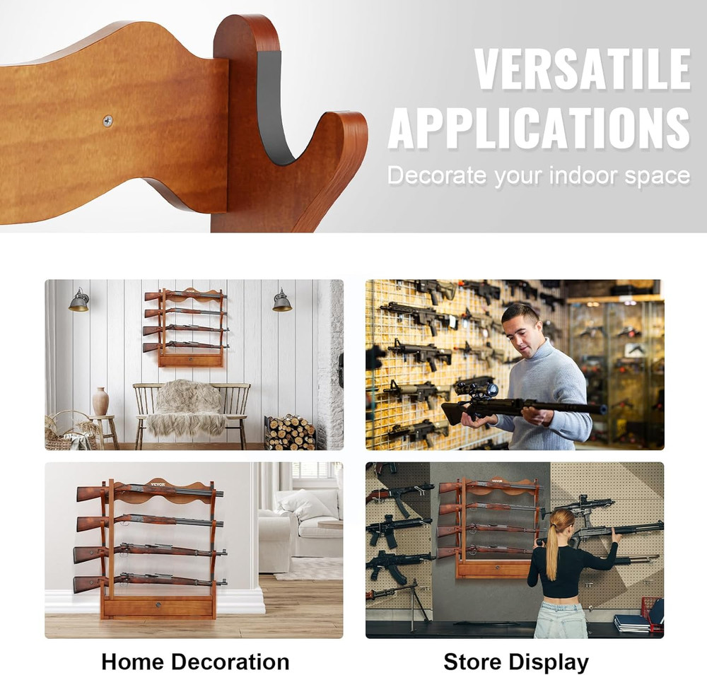 Gun Rack Wall Mount, Gun Display Rack