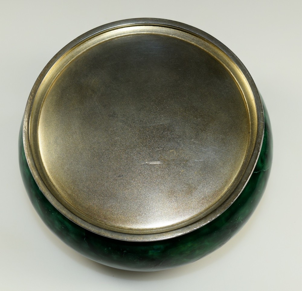 Art Deco Sterling Silver Dragon Box Enamel 1925