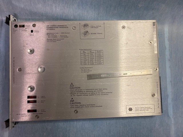 HP Agilent E1406A VXI Command Module System Controller HPIB s/n 3226A00387