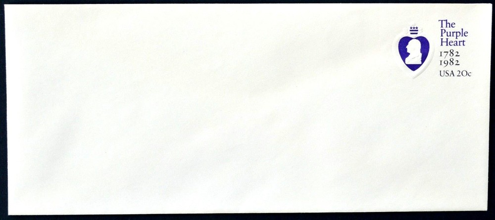 1982 US Sc. #U603 stamped envelope, 20 cent mint entire, excellent shape