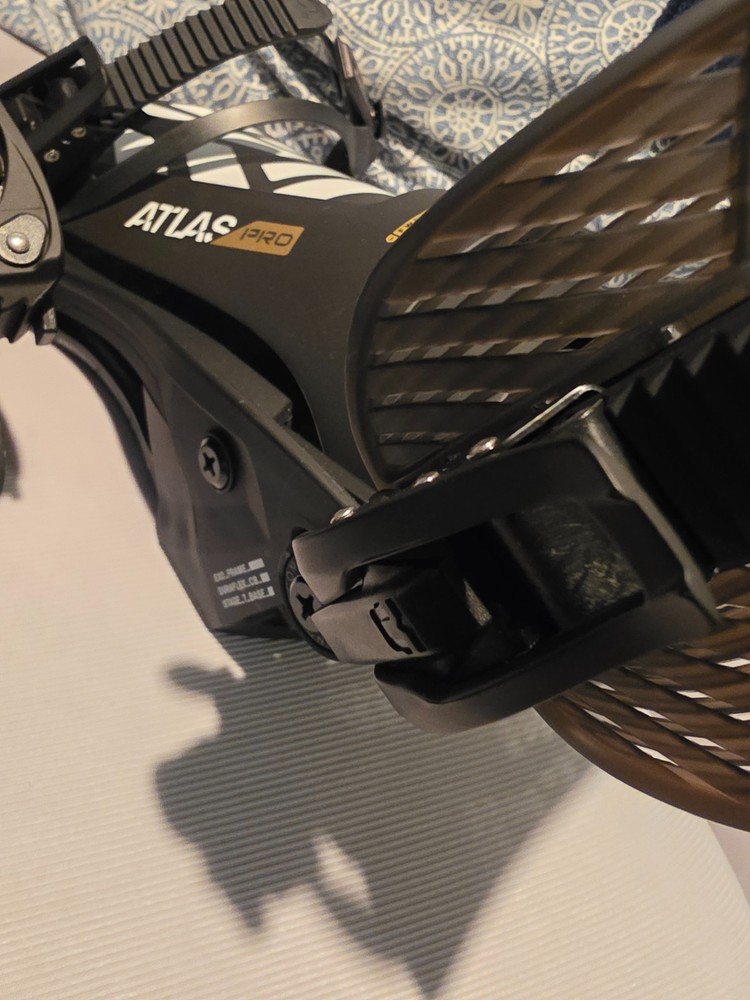 Union Atlas Pro Bindings Black/White Size Large