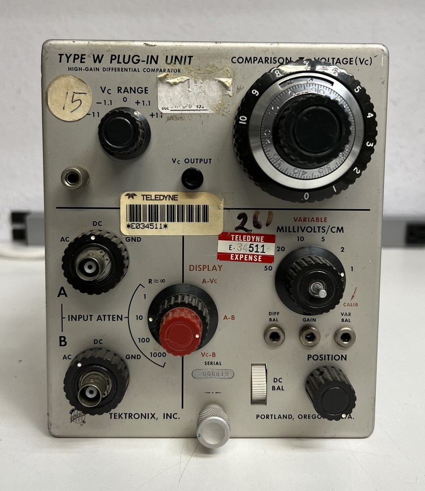 Tektronix Type W SAMPLING Unit Oscilloscope