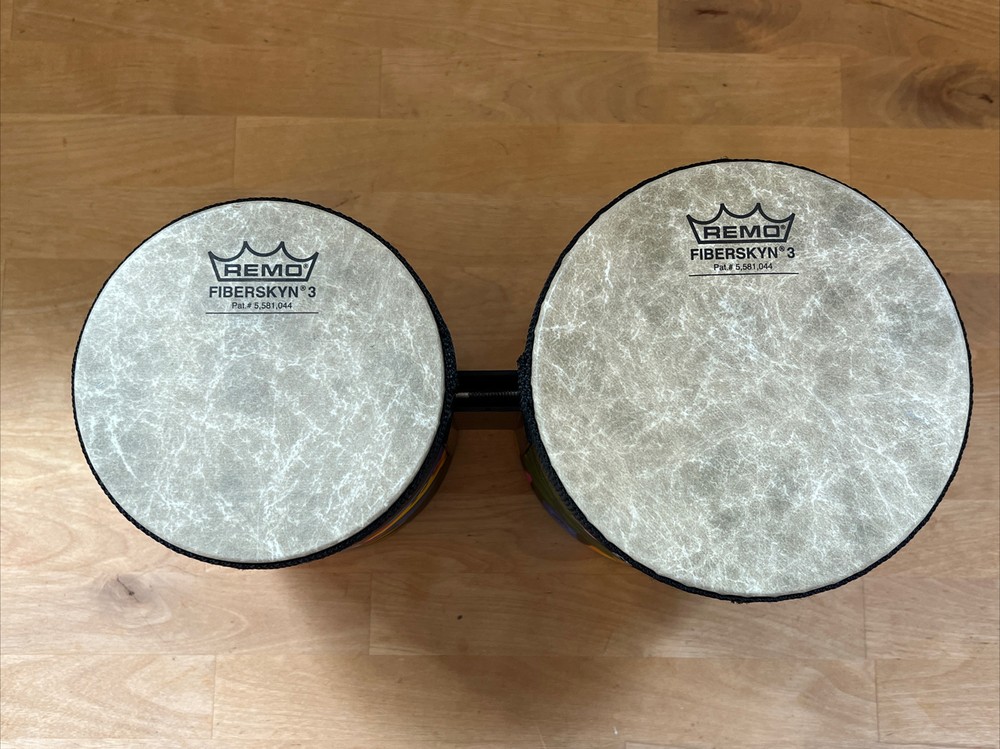 Remo Kid's Percussion Rain Forest Bongos - EUC
