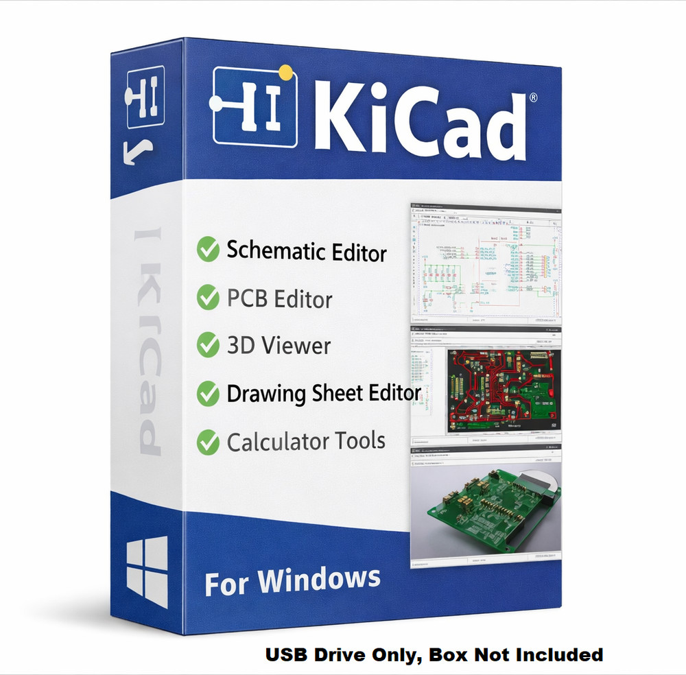 KiCad 2026 - Electronics Design Automation Suite Schematics PCB for Windows USB