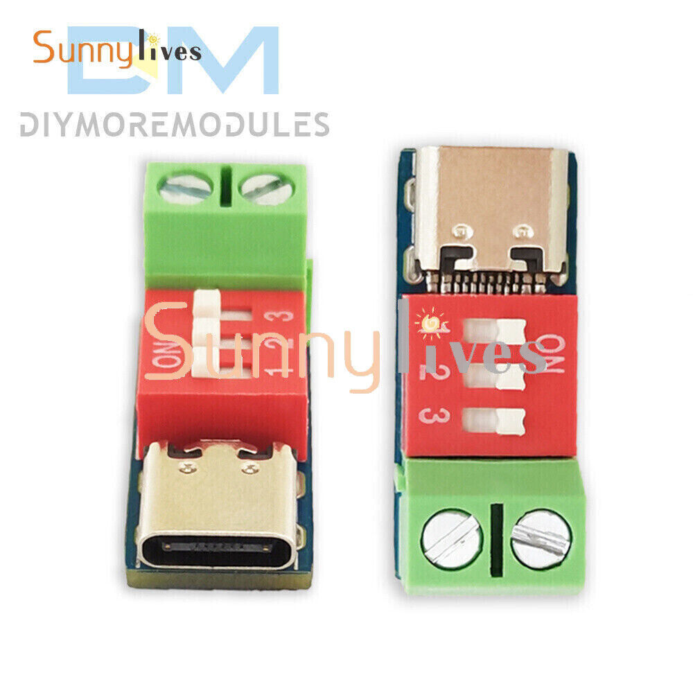 1-10PCS USB-C PD Trigger Board Module PD/QC Decoy Board Fast Charge USB Type-C