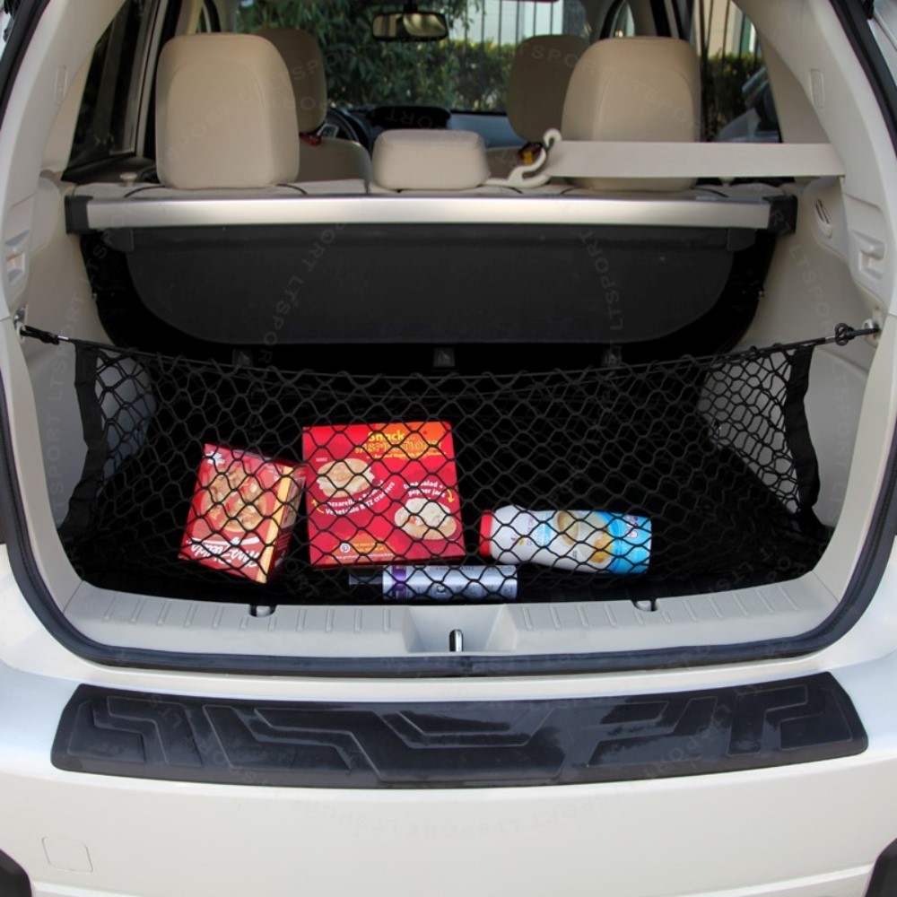 Double Layer Rear Trunk Cargo Net Elastic Mesh Organizer fit 41-49 inch width