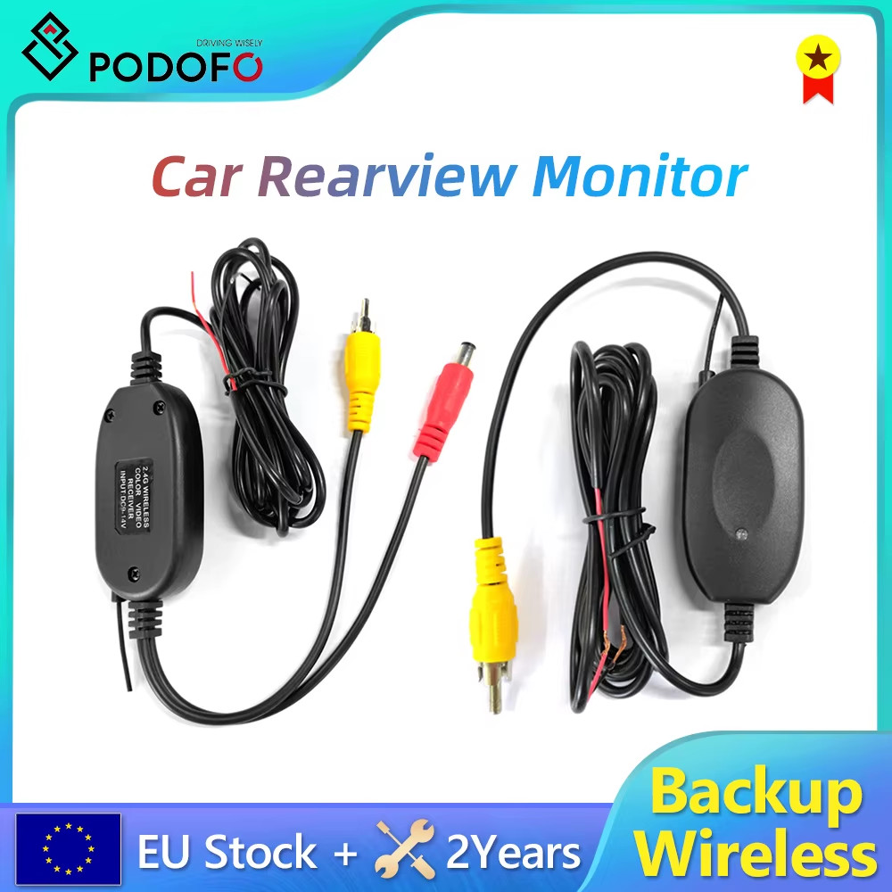 2.4G Wireless Transmitter & Receiver for Car Reverse Rear View Backup Camera and
