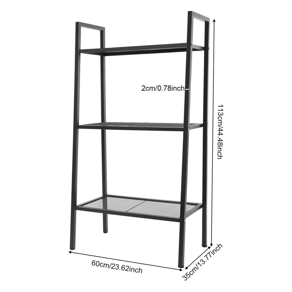 3-tier Storage Rack, Kitchen Storage Rack, Multi-tier Bookshelf, Stepped Shape