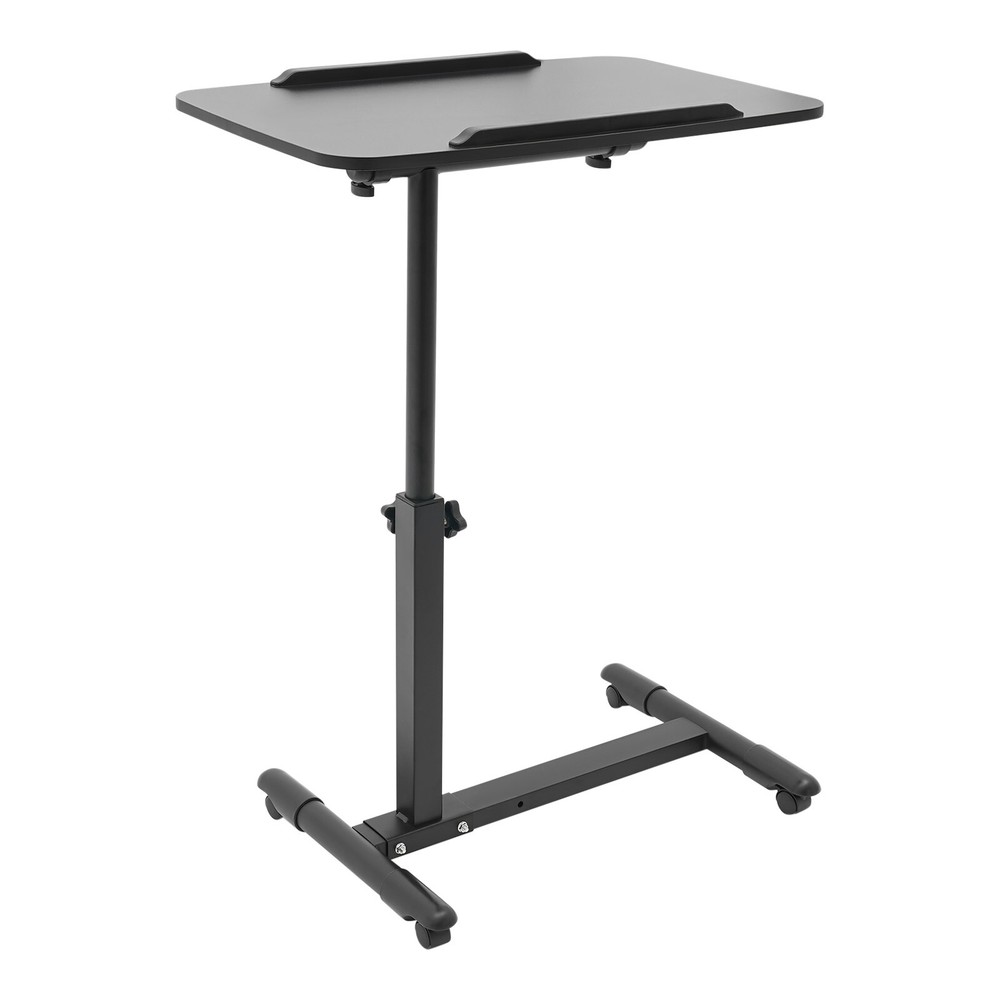 Adjustable Rolling Bedside Table - Modern Mobile Desk for Home & Hospital