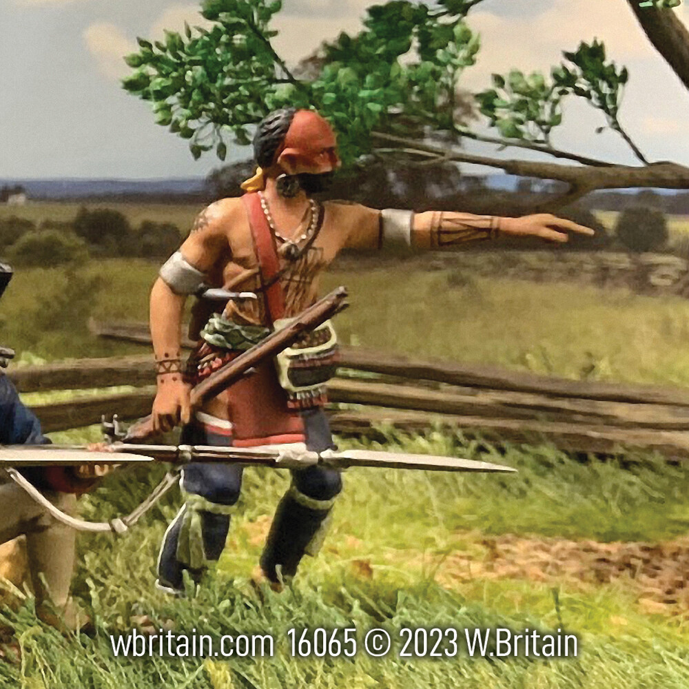 W.Britain 16065 Native Warrior Advancing Pointing (Britains)