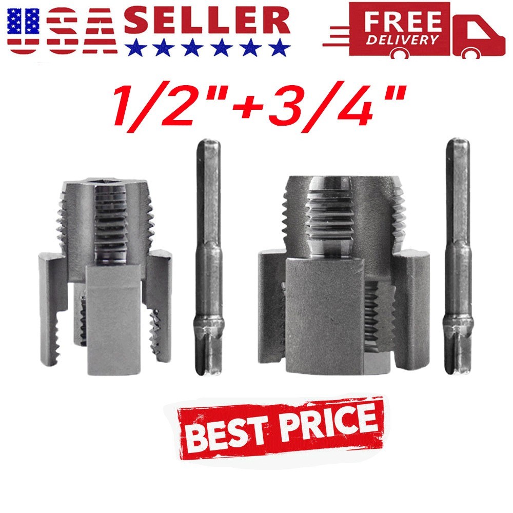 Integrated Internal & External Pipe Threading-Tool, PVC Pipe Threader Kit US!