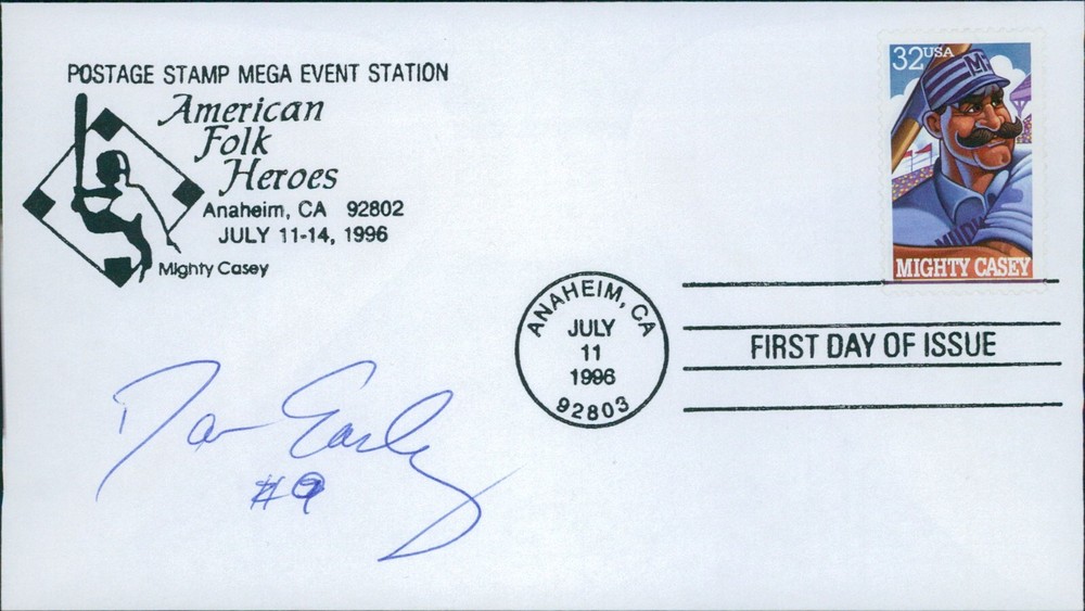 Damion Easley Detroit Tigers Signed First Day Issue Cachet JSA Authenticated