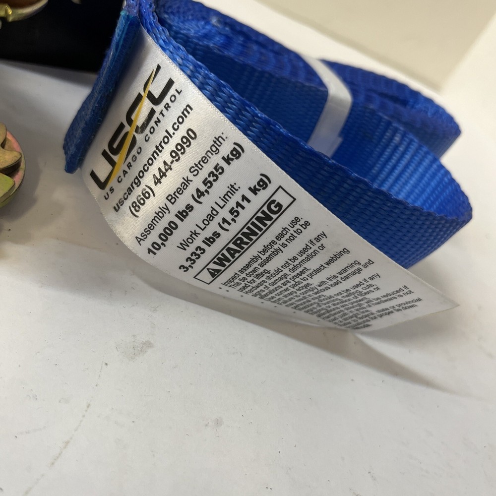 USCC Ratchet Strap Work Load 3,333 Lbs Qty 1