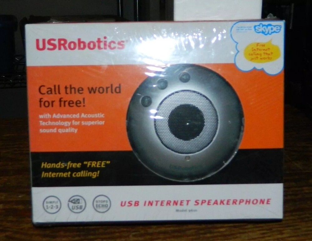 NEW SEALED USROBOTICS USB INTERNET SPEAKERPHONE MODEL 9610